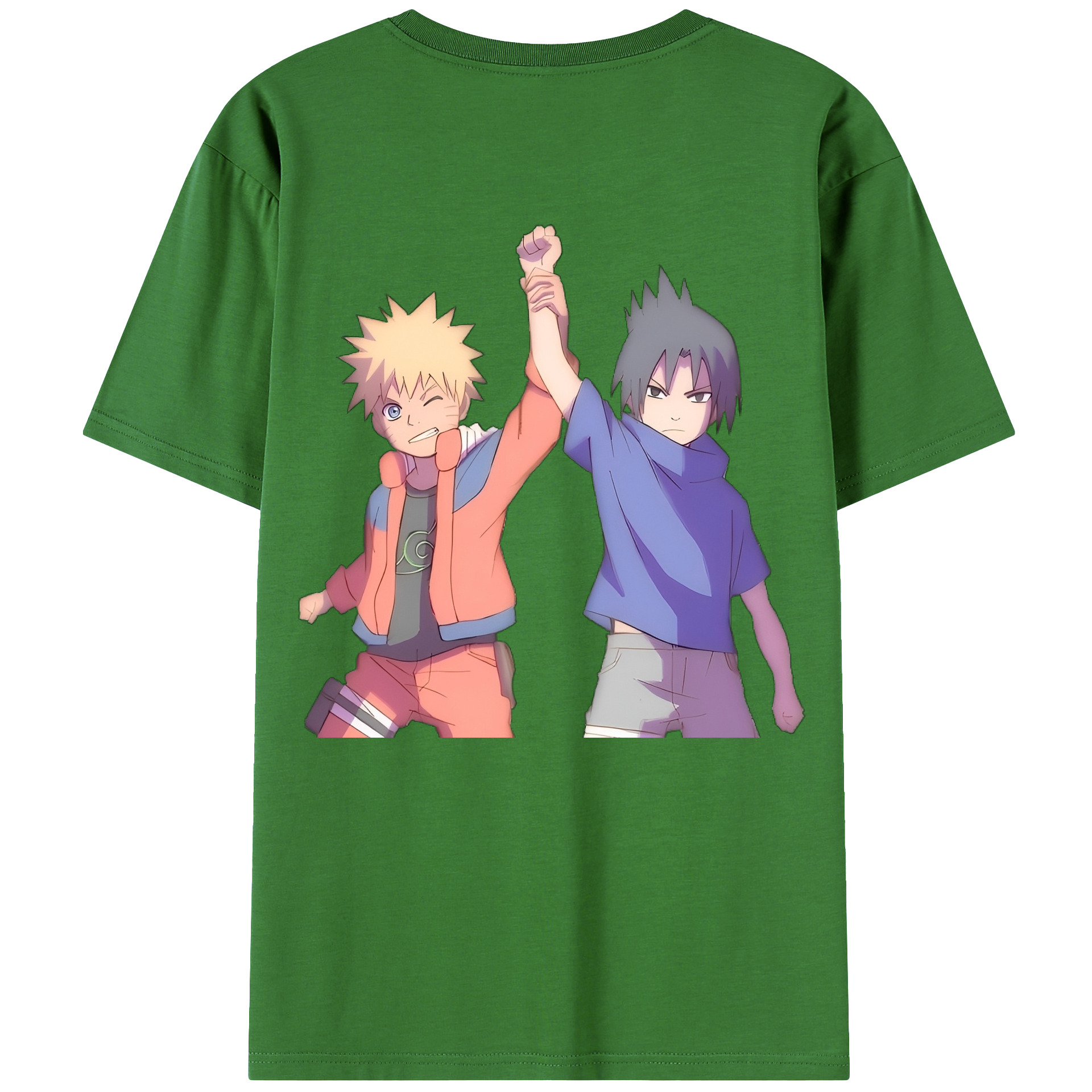 （画像用） NARUTO -ナルト- うちは サスケ Uchiha Sasuke レディース半袖Tシャツ(バックプリント)